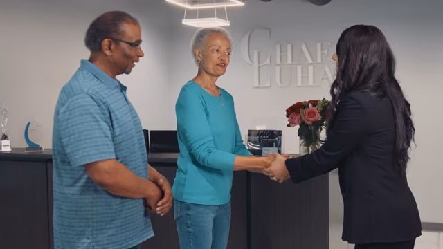 Chaffin Luhana personal injury attorneys standing together to support clients.