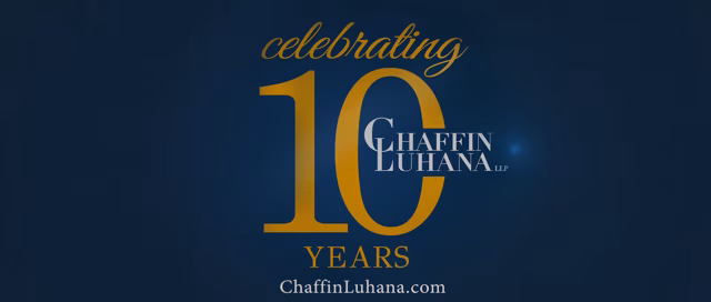 Chaffin Luhana law firm celebrating 10-year anniversary milestone