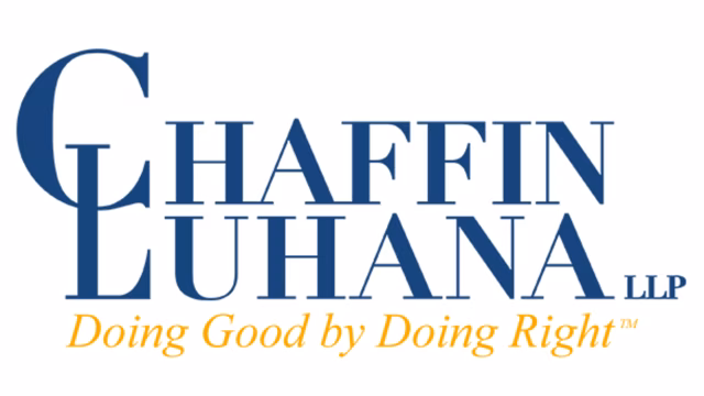 Chaffin Luhana law firm slogan – Doing Good by Doing Right”