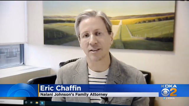 News coverage screenshot from KDKA-CBS featuring a segment on the Nalani Johnson Rule, dated February 19, 2020.